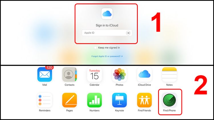 Mở khóa iPad bằng iCloud