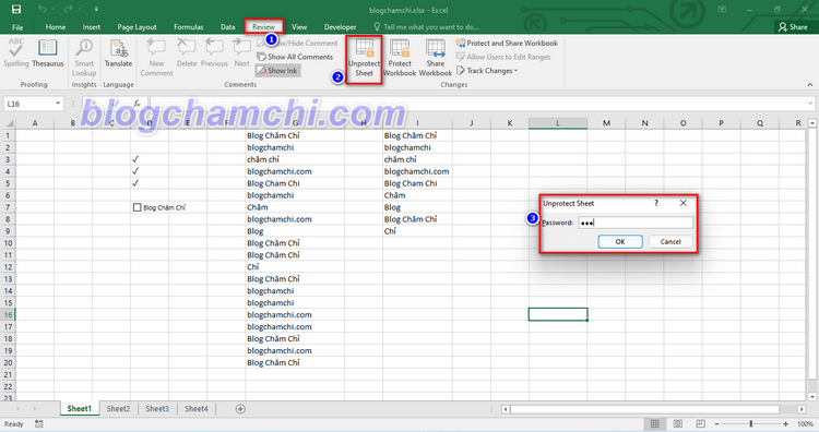 Xóa pass file Microsoft Excel không cho chỉnh sửa cho Sheet bất kỳ