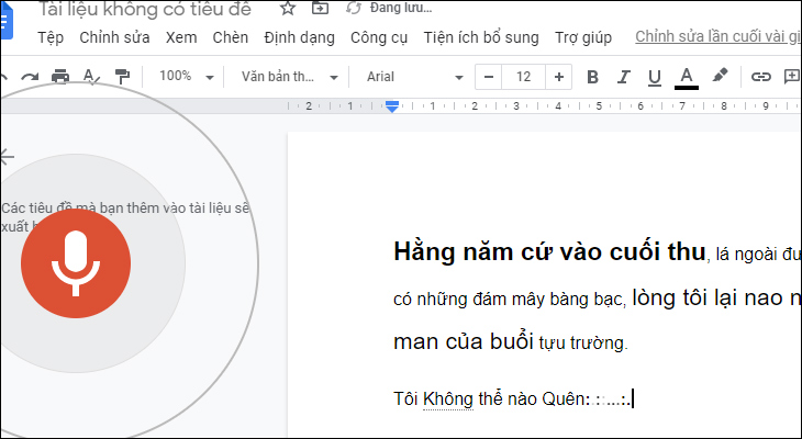 Một số tính năng khác trên Google Docs