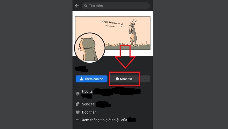 Nhắn tin cho người đó trên Facebook