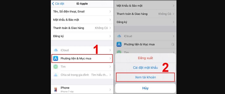 Phương tiện và mục mua