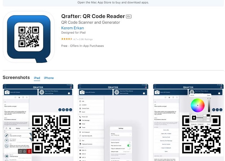 Qrafter: QR Code Reader