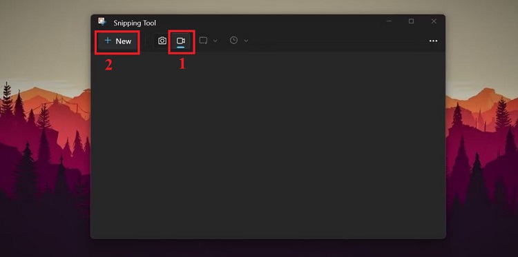 Quay màn hình bằng Snipping Tool trên Windows 11 bước 2