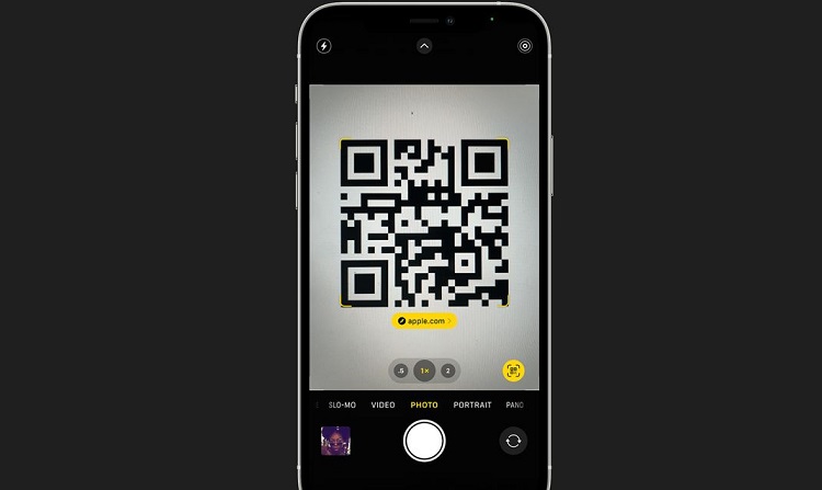 Quét mã QR iPhone