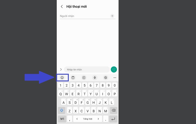 Sử dụng emoji trên bàn phím Samsung 1
