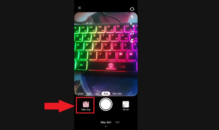 Sử dụng hiệu ứng trên TikTok