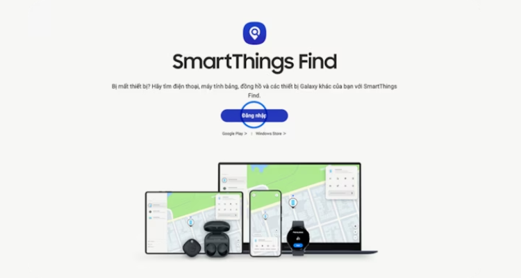 Sử dụng Samsung Find My Mobile 