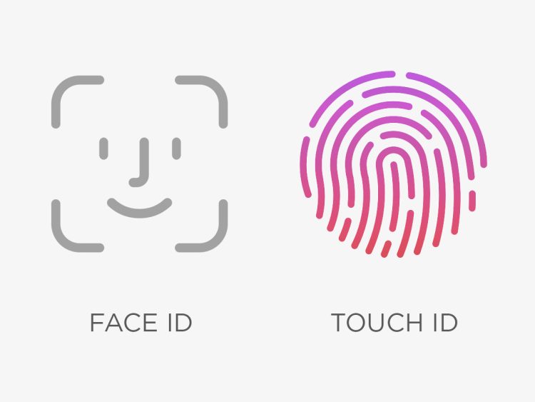 Sử dụng Touch ID Face ID 