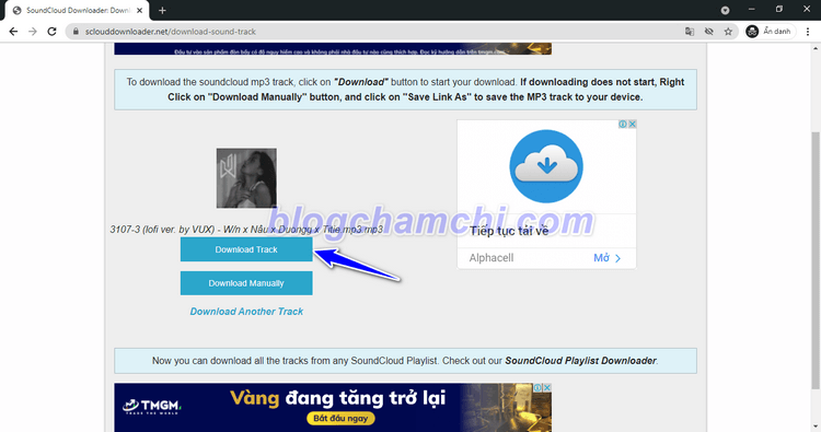 Tải nhạc trên SoundCloud về máy tính bằng sclouddownloader.com