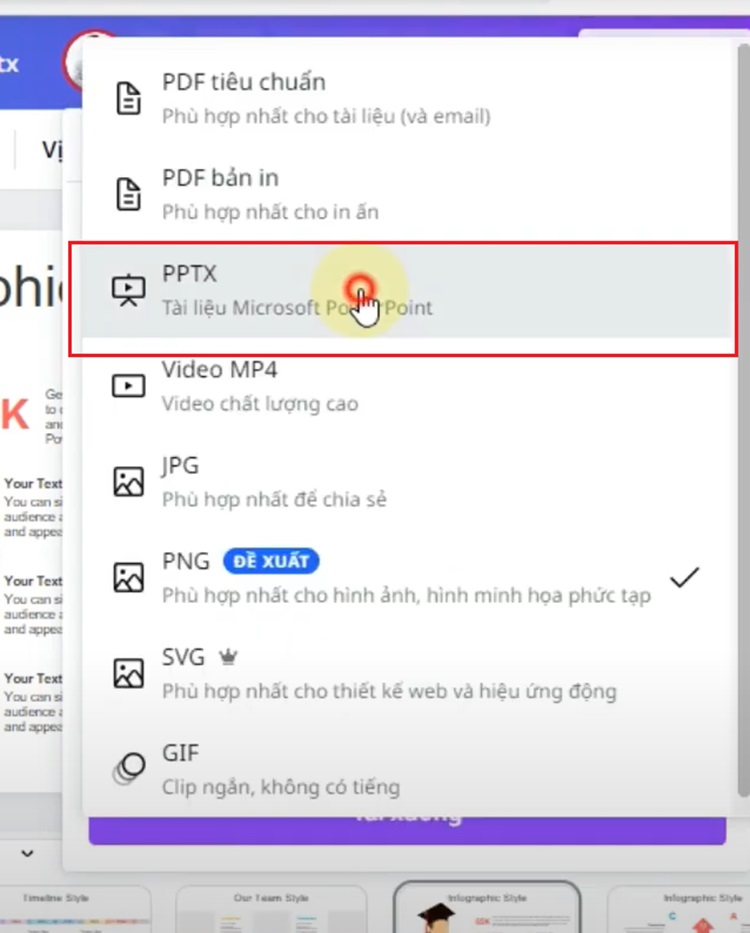 Tải slide từ Canva về PowerPoint