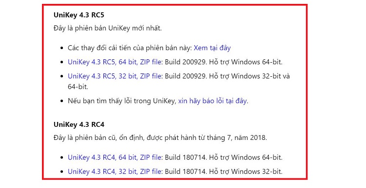 Tải Unikey phiên bản mới nhất