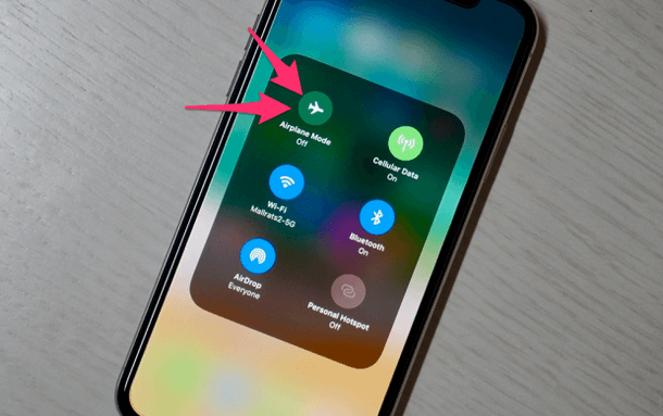 Tắt chế dộ máy bay trên iPhone