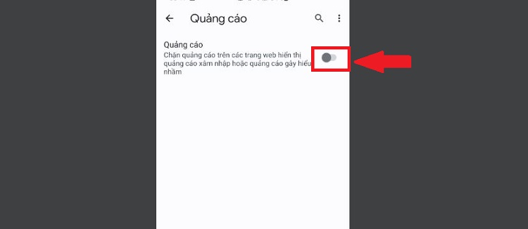 Tắt quảng cáo trên Chrome