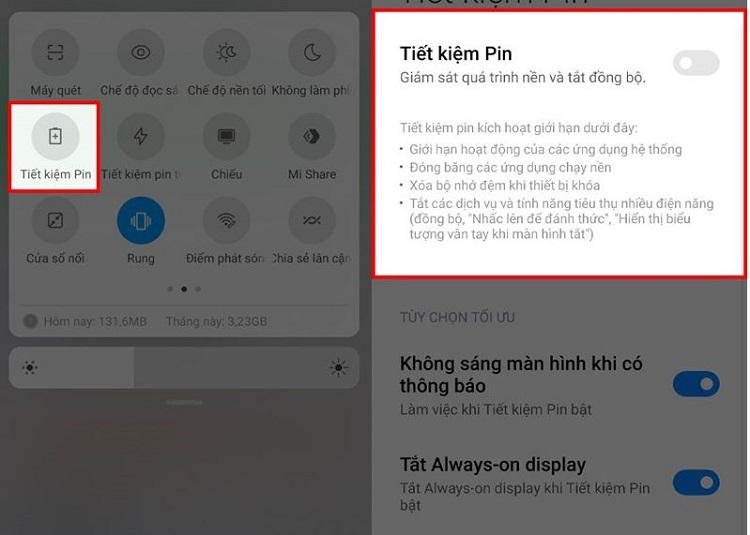 Tắt chế độ tiết kiệm pin trên Xiaomi