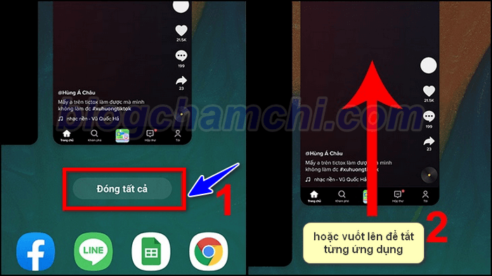 Tắt ứng dụng chạy ngầm để sửa lỗi mở ứng dụng bị văng ra trên Android