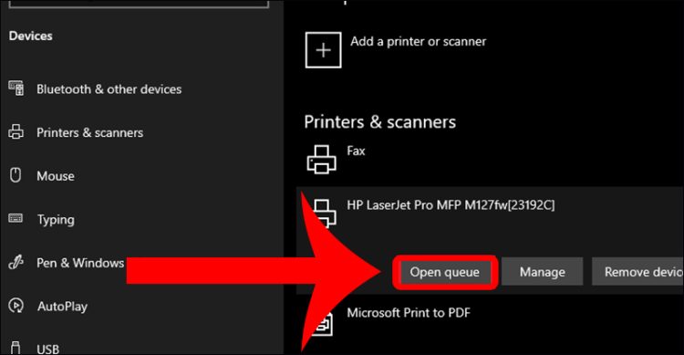 Tắt Use Printer Offline 