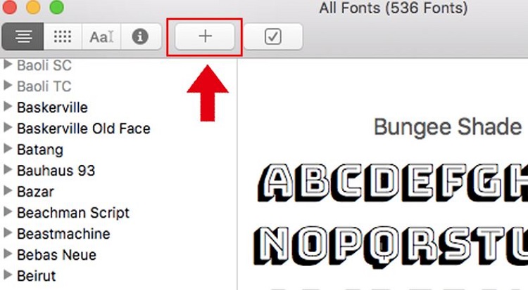 Thêm nhiều font chữ vào Macbook