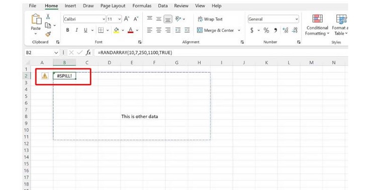 Tìm hiểu lỗi SPILL trong Excel