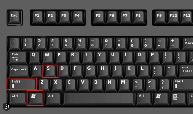 Tổ hợp phim win + Shift + S