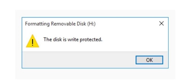USB bị lỗi The disk is write protected không format được là sao