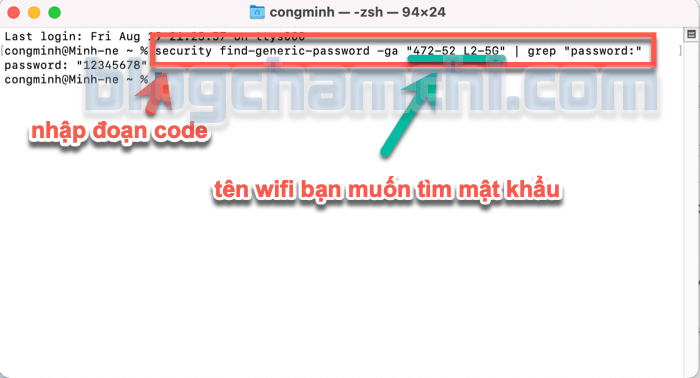 Cách xem mật khẩu Wifi trên Macbook bằng Keychain Access