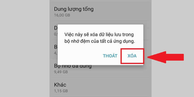 Xóa bộ nhớ đệm, cache